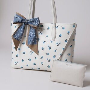 Kate Spade New York All Day Dainty Bloom Large Shopper’s Tote Bag and Wristlet
